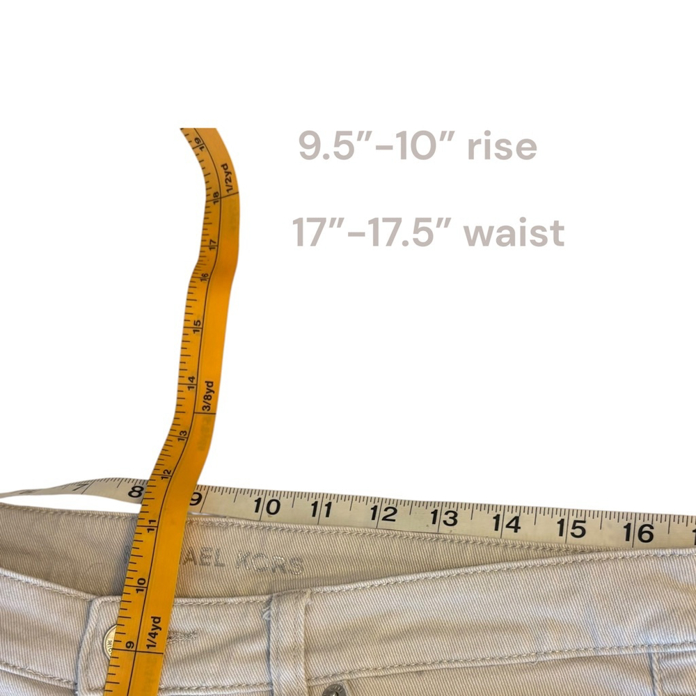 Michael Kors Light Gray Skinny Jeans, 8-10, Stretch - Picture 4 of 14